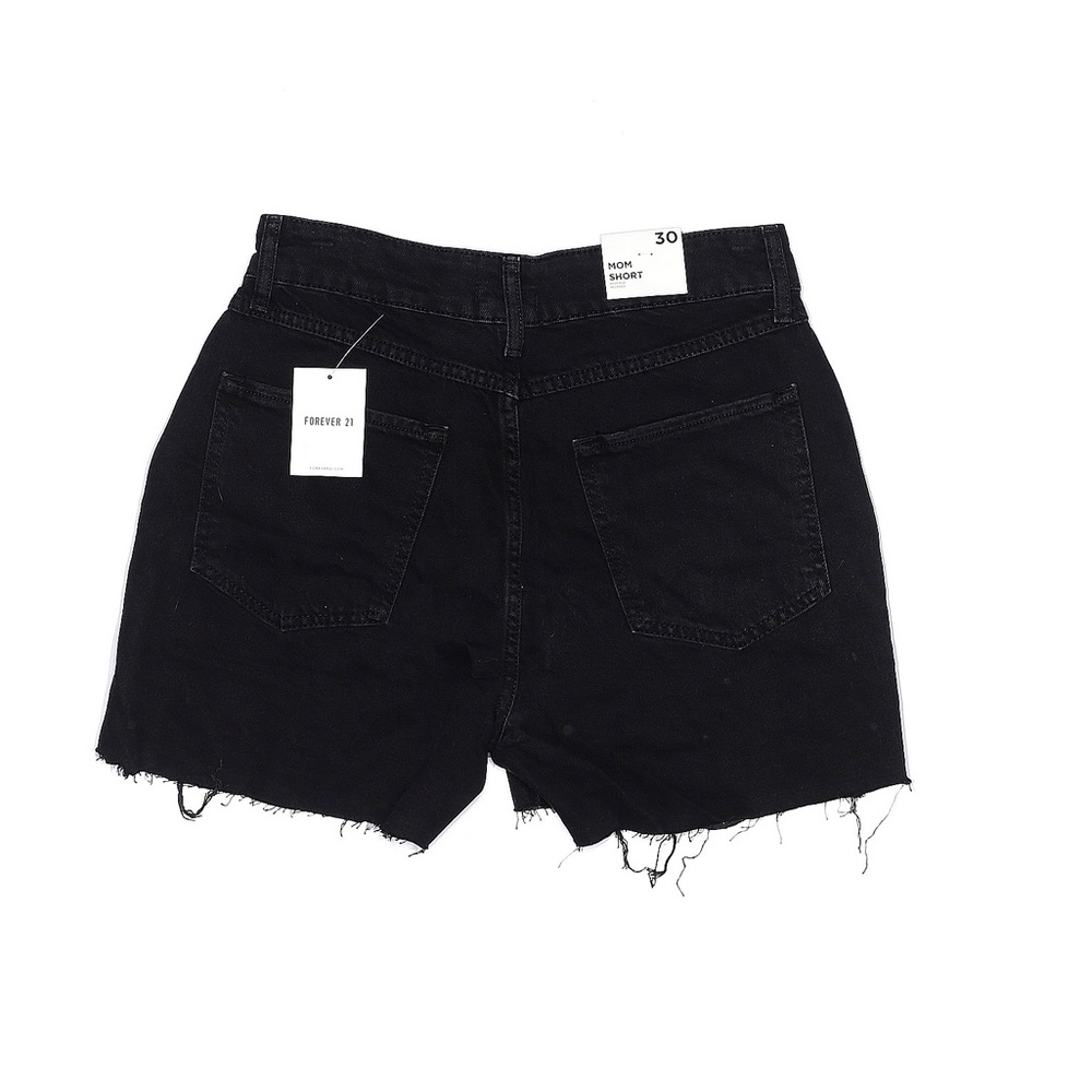 Forever 21 Organically Grown Cotton Denim Mom Shorts with tears NWT